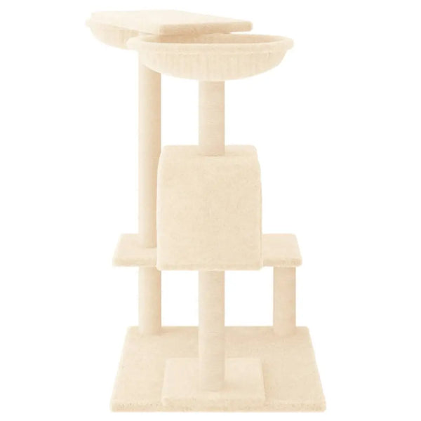 Vidaxl cat tree with scratching posts cream 82 cm - Cream