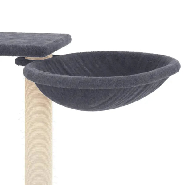 Vidaxl cat tree with scratching posts dark grey 82 cm - Grey