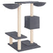 Vidaxl cat tree with scratching posts dark grey 82 cm - Grey