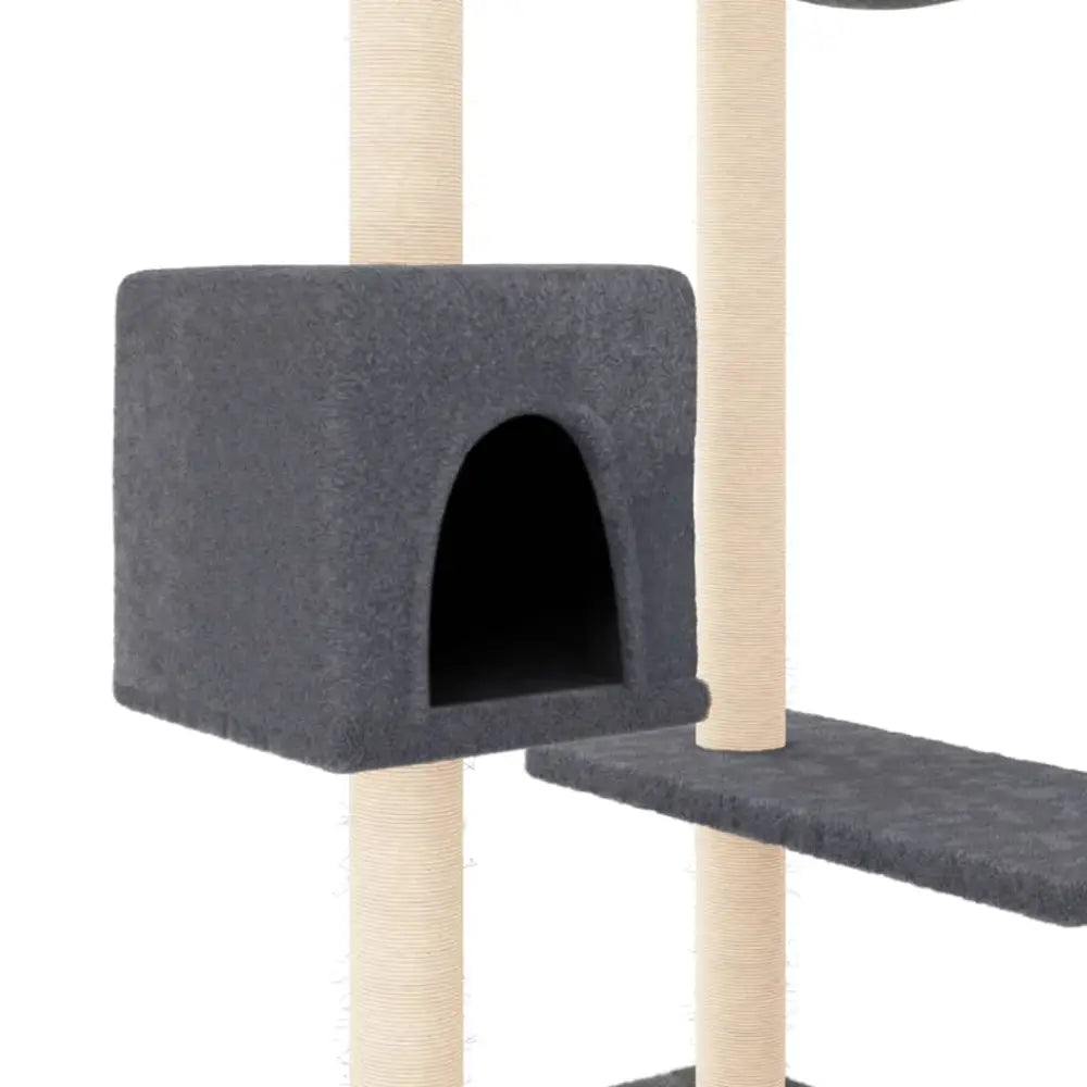 Vidaxl cat tree with scratching posts dark grey 82 cm - Grey