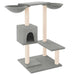 Vidaxl cat tree with scratching posts light grey 82 cm