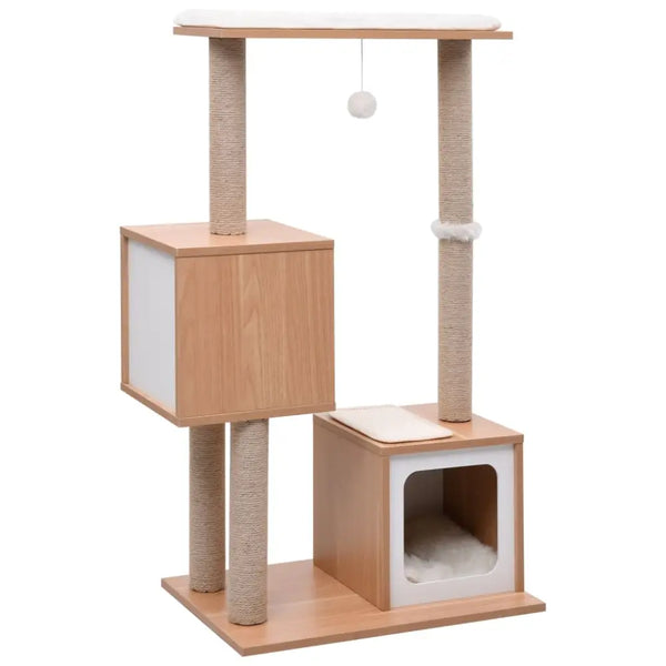 Vidaxl cat tree with sisal scratching mat 104 cm - Brown