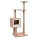 Vidaxl cat tree with sisal scratching mat 123 cm - Brown