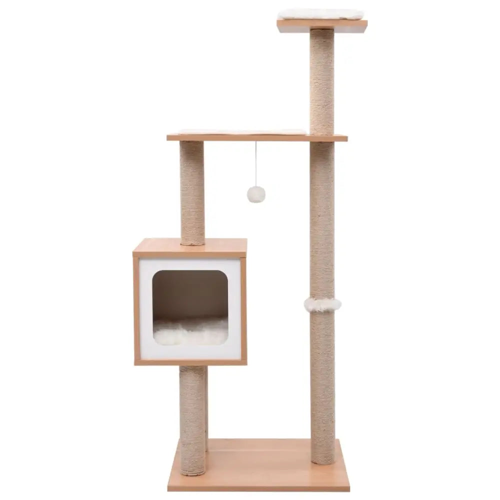 Vidaxl cat tree with sisal scratching mat 123 cm - Brown