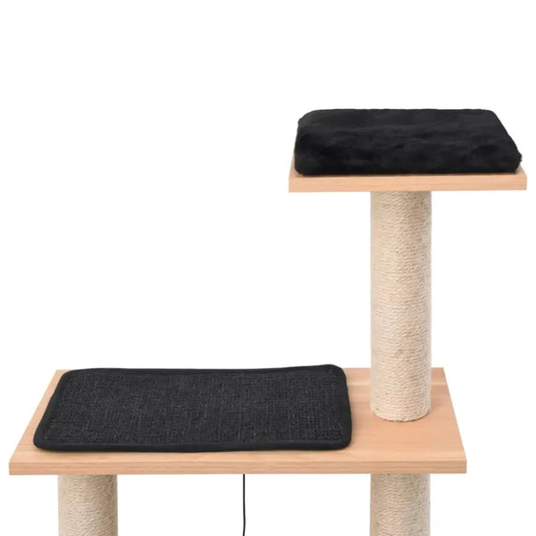 Vidaxl cat tree with sisal scratching mat 123 cm - Brown