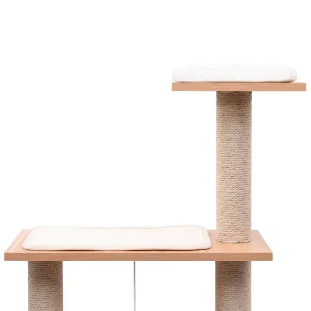 Vidaxl cat tree with sisal scratching mat 123 cm - Brown