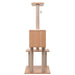 Vidaxl cat tree with sisal scratching mat 129 cm - Brown