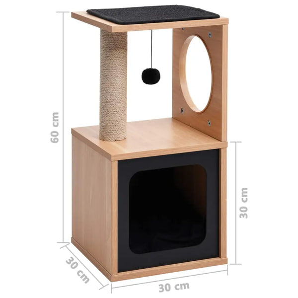 Vidaxl cat tree with sisal scratching mat 60 cm - Brown