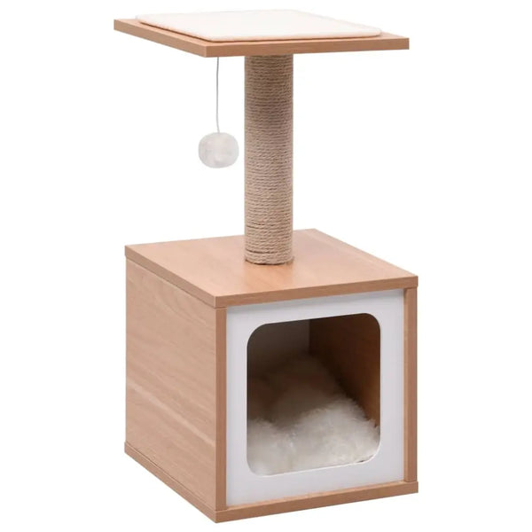 Vidaxl cat tree with sisal scratching mat 62 cm - Brown