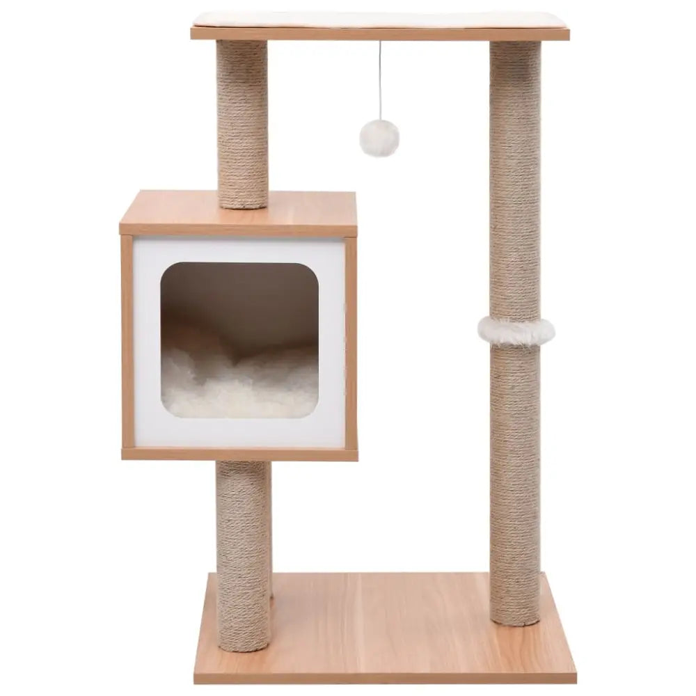 Vidaxl cat tree with sisal scratching mat 82 cm - Brown