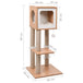 Vidaxl cat tree with sisal scratching mat 90 cm - Brown