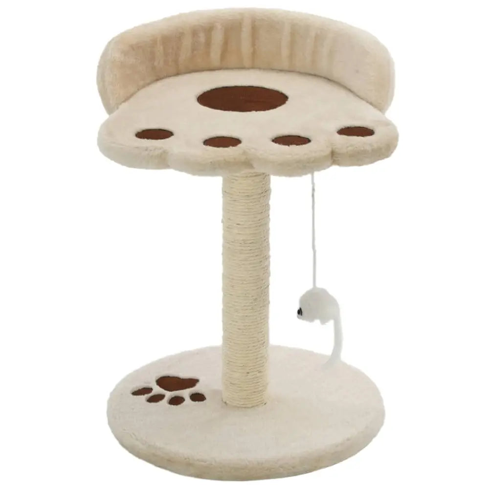 Vidaxl cat tree with sisal scratching post 40 cm beige