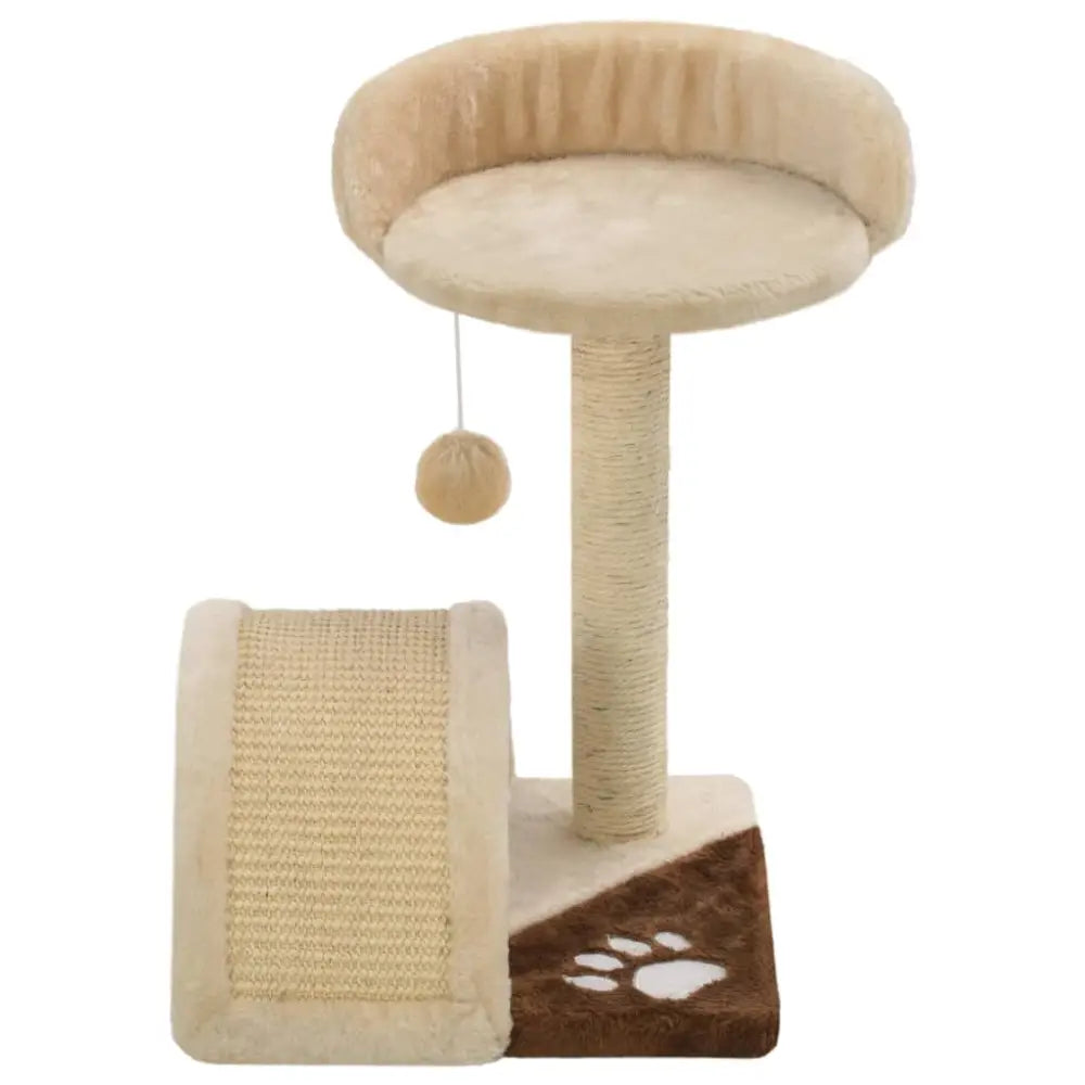 Vidaxl cat tree with sisal scratching post 40 cm beige