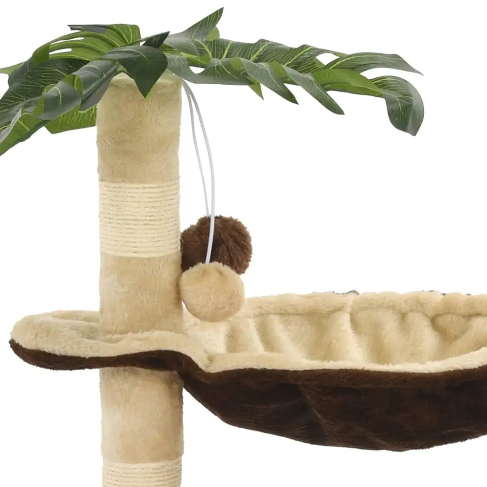 Vidaxl cat tree with sisal scratching post 50 cm beige