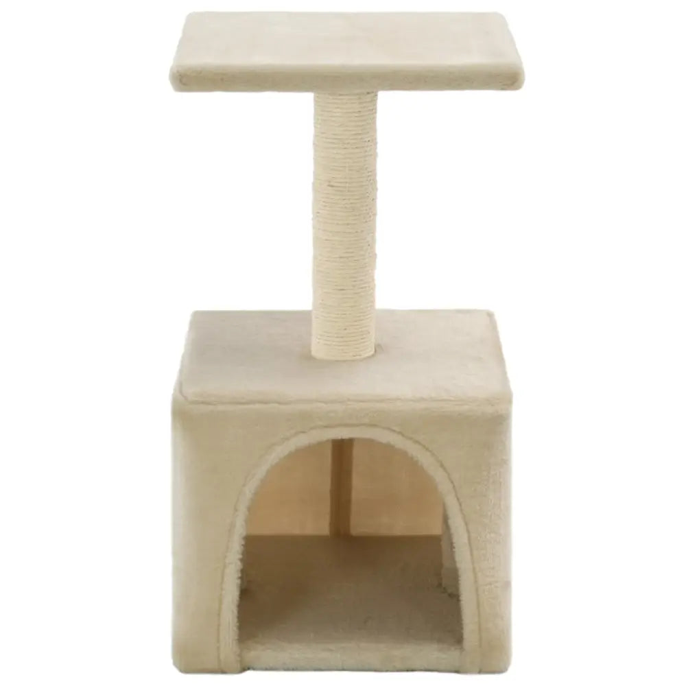 Vidaxl cat tree with sisal scratching post 55 cm beige