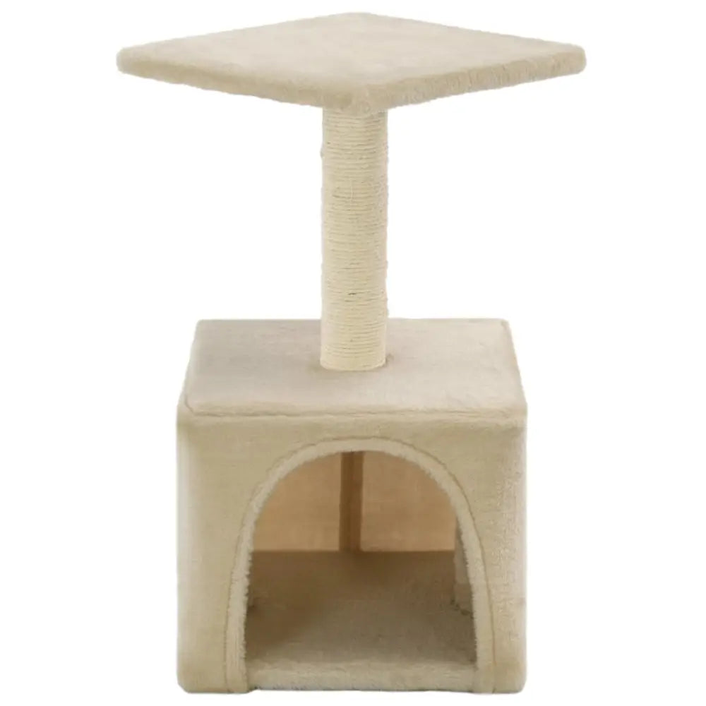 Vidaxl cat tree with sisal scratching post 55 cm beige