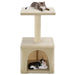 Vidaxl cat tree with sisal scratching post 55 cm beige