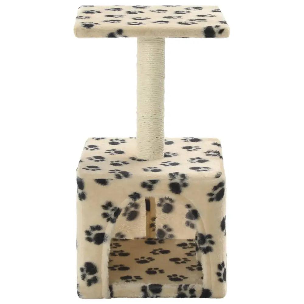 Vidaxl cat tree with sisal scratching post 55 cm beige paw