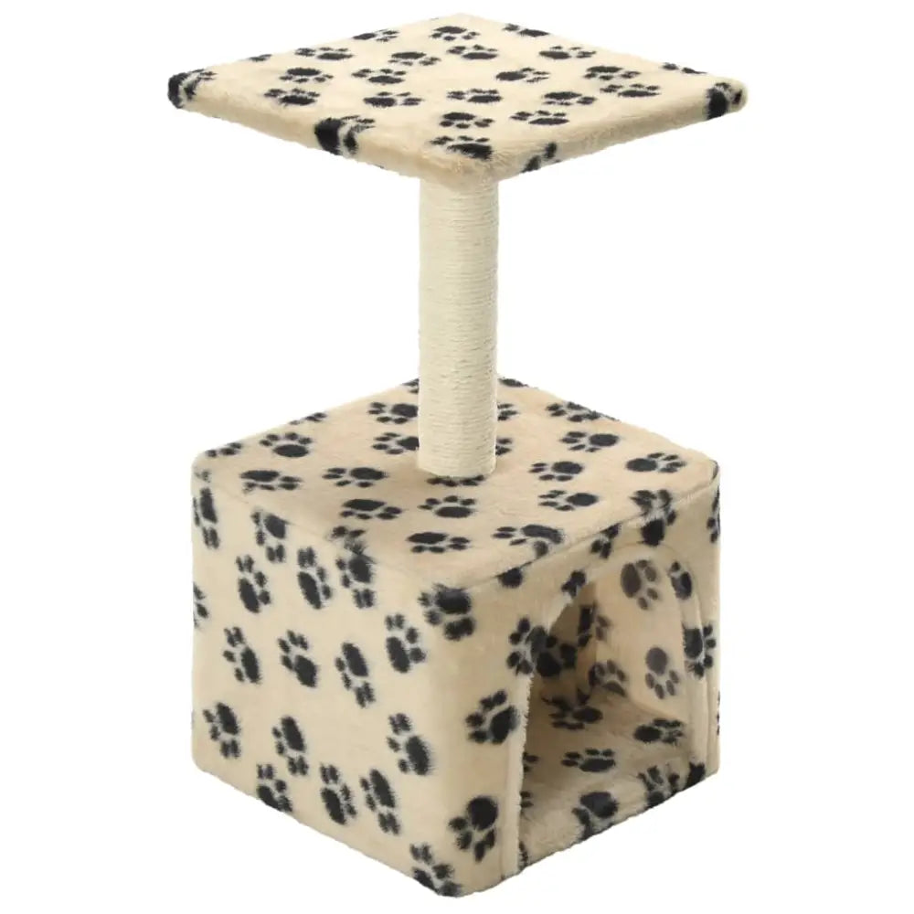 Vidaxl cat tree with sisal scratching post 55 cm beige paw