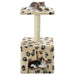 Vidaxl cat tree with sisal scratching post 55 cm beige paw