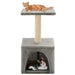 Vidaxl cat tree with sisal scratching post 55 cm grey - Grey