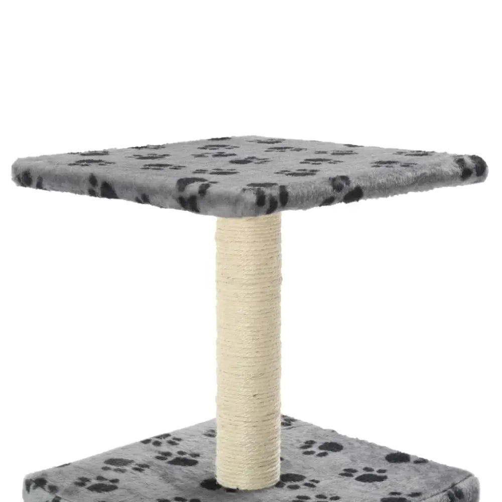 Vidaxl cat tree with sisal scratching post 55 cm grey paw