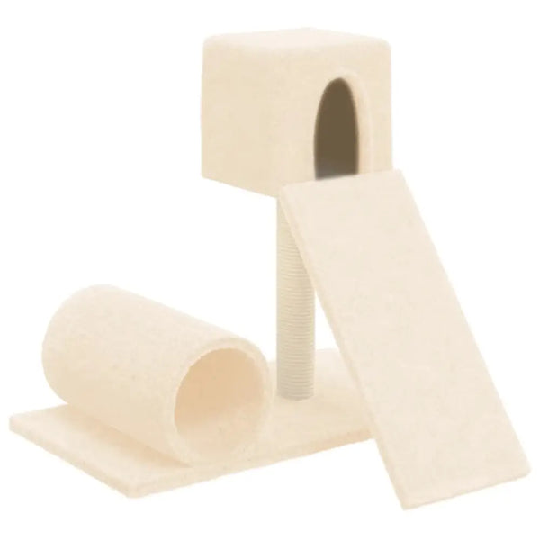 Vidaxl cat tree with sisal scratching post cream 59 cm