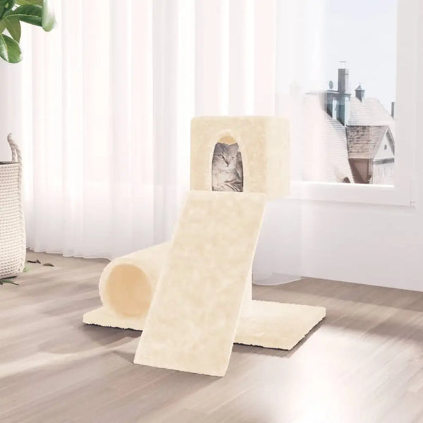 Vidaxl cat tree with sisal scratching post cream 59 cm