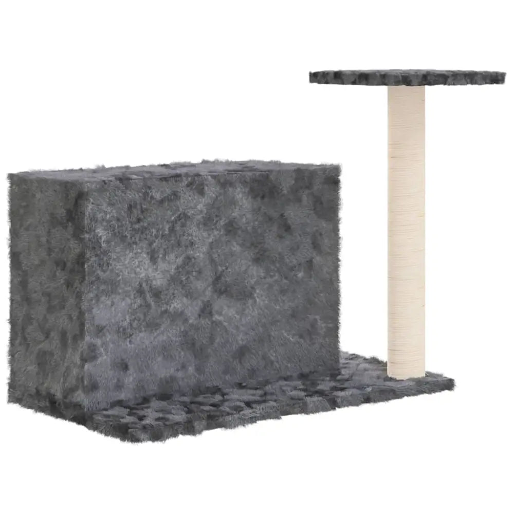 Vidaxl cat tree with sisal scratching post dark grey 51 cm