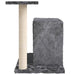 Vidaxl cat tree with sisal scratching post dark grey 51 cm