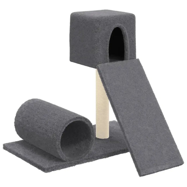 Vidaxl cat tree with sisal scratching post dark grey 59 cm