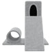 Vidaxl cat tree with sisal scratching post light grey 59 cm