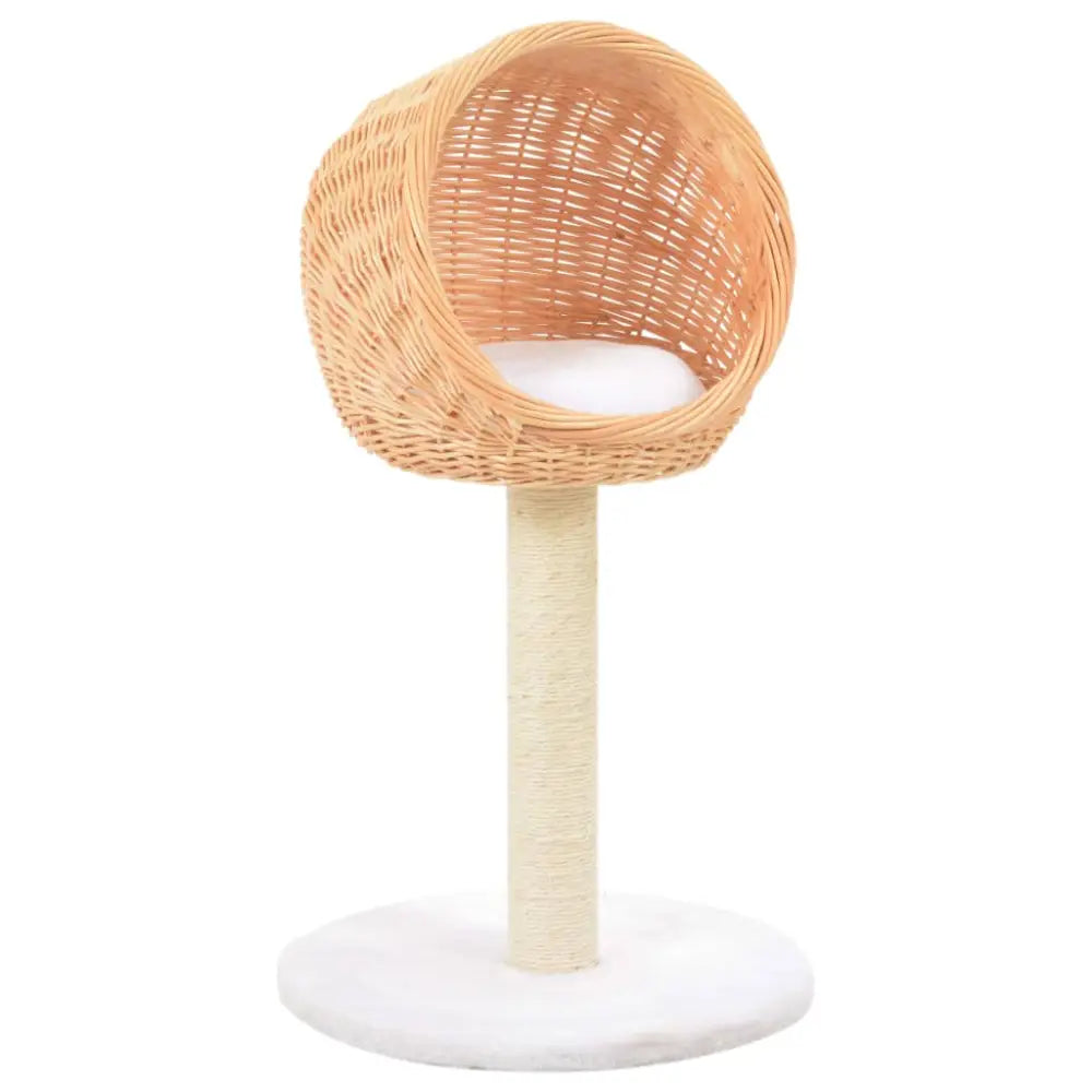 Vidaxl cat tree with sisal scratching post natural willow