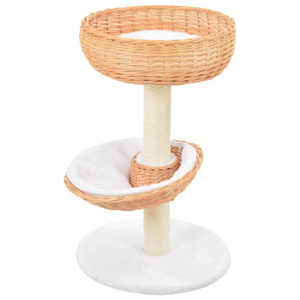 Vidaxl cat tree with sisal scratching post natural willow