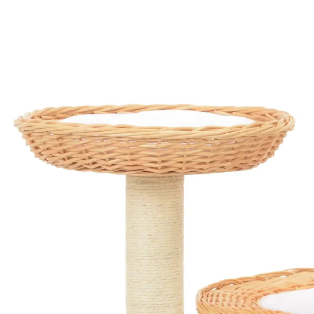 Vidaxl cat tree with sisal scratching post natural willow