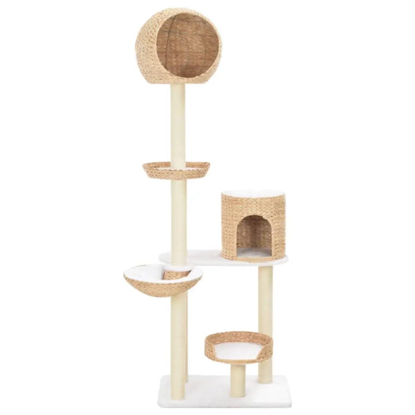 Vidaxl cat tree with sisal scratching post seagrass - Brown