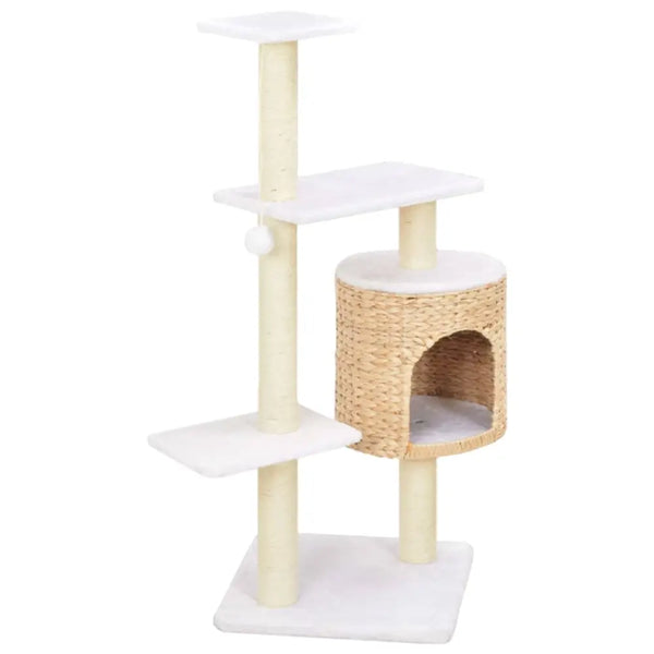 Vidaxl cat tree with sisal scratching post seagrass - Brown