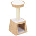 Vidaxl cat tree with sisal scratching post seagrass - Brown