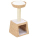 Vidaxl cat tree with sisal scratching post seagrass - Brown