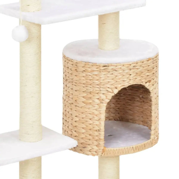 Vidaxl cat tree with sisal scratching post seagrass - Brown