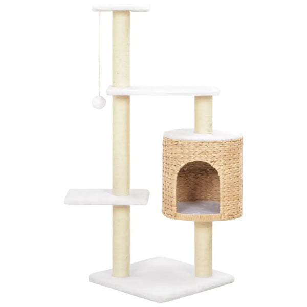 Vidaxl cat tree with sisal scratching post seagrass - Brown