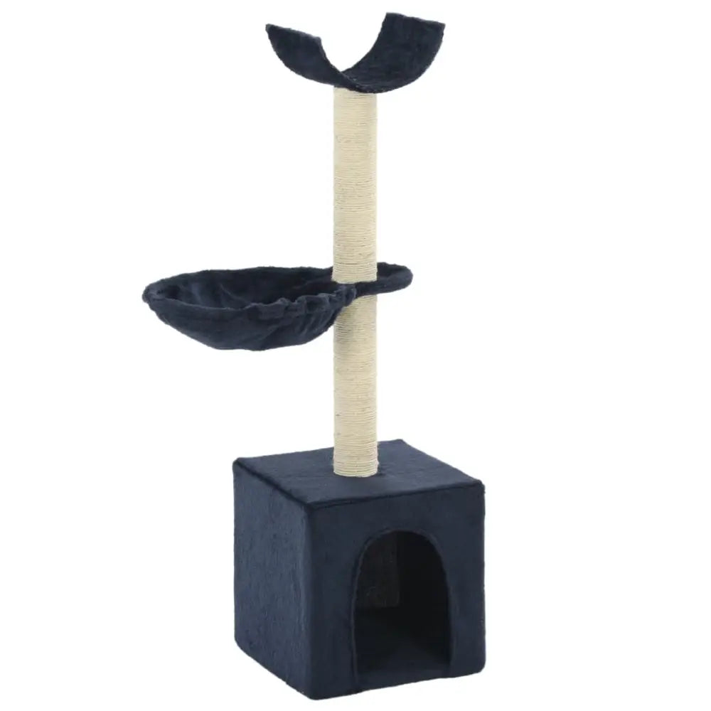 Vidaxl cat tree with sisal scratching posts 105 cm blue