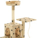 Vidaxl cat tree with sisal scratching posts 120 cm beige