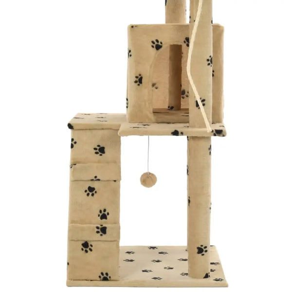 Vidaxl cat tree with sisal scratching posts 120 cm beige