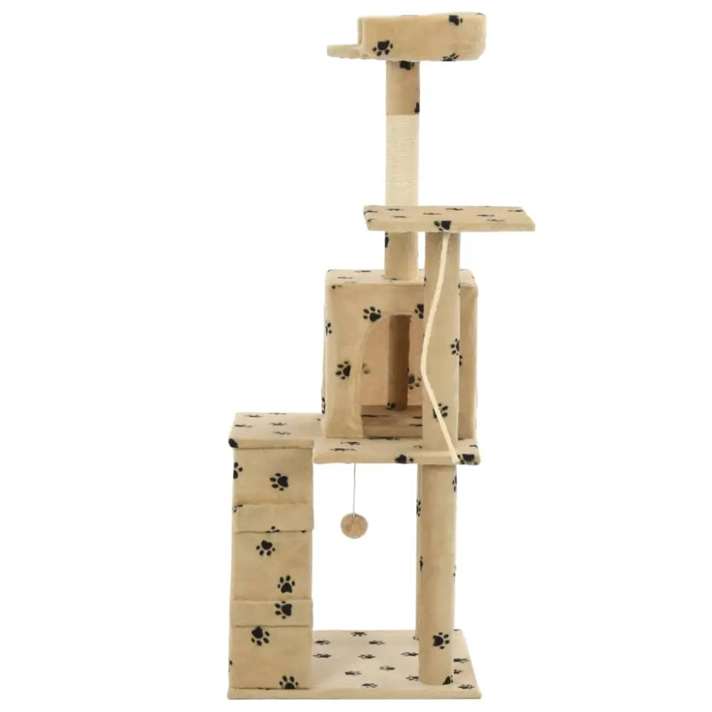 Vidaxl cat tree with sisal scratching posts 120 cm beige