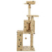 Vidaxl cat tree with sisal scratching posts 120 cm beige