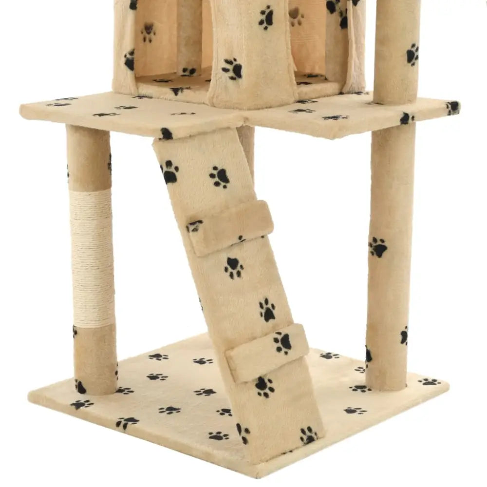 Vidaxl cat tree with sisal scratching posts 120 cm beige