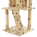 Vidaxl cat tree with sisal scratching posts 120 cm beige