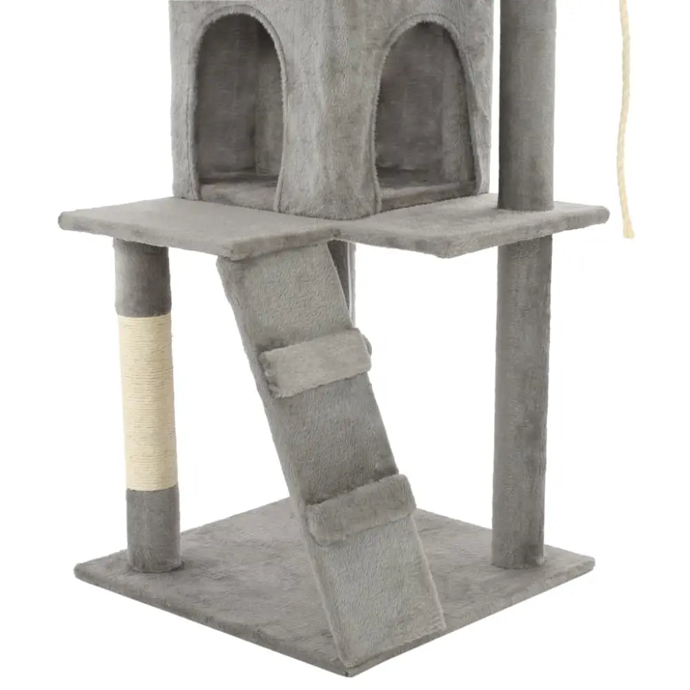 Vidaxl cat tree with sisal scratching posts 120 cm grey