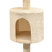 Vidaxl cat tree with sisal scratching posts 125 cm beige